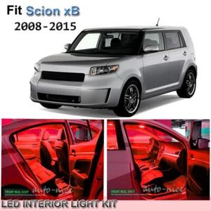 For 2008-2015 Scion xB Premium Red LED Interior Lights Kit 7 Pieces - Picture 1 of 7