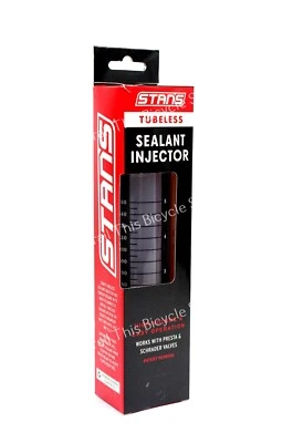STAN'S Stans 5oz Tubeless Bike Tire Sealant Injector Syringe Presta / Schrader No Tubes