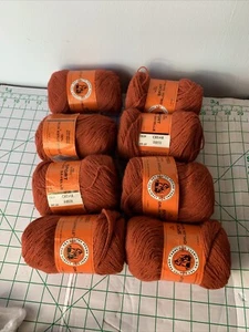 8 madejas de 2 OZ marca Fox 100 % acrílico Orlon Sayelle cedro óxido hilo de otoño de colección BC - Imagen 1 de 7