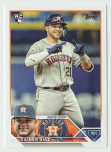 2023 Topps #635 Yainer Díaz RC Baseball Card Houston Astros