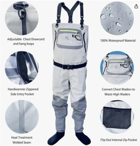 Drryfsh Breathable Convertible Waders / Unisex / Extra Large (XL) - Picture 1 of 15