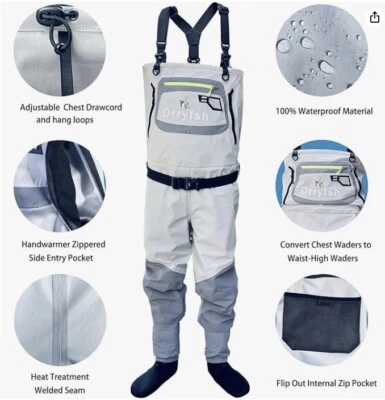 Drryfsh Breathable Convertible Waders / Unisex / Extra Large (XL) - Image 1 of 4