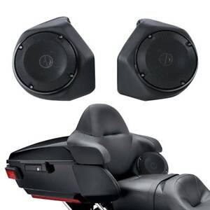King Trunk 6.5'' Rear Speakers Pods Fit For Harley Tour Pak Street Glide 14-23