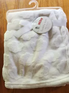 NUEVO CON ETIQUETAS Manta Bebé Nuby BLANCA Felpa 30x36 Unisex Vellón Nubes Suave Mimosa Lovey - Imagen 1 de 2