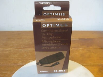 Micrófono con clip Optimus 33-3013 - Micrófono con clip de amarre omnidireccional en caja (NUEVO) Foto 1 de 4