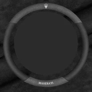 15" 38cm Fit For Maserati Car Steering Wheel Cover Plush suede Universal New - Imagen 1 de 5