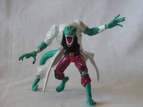Spiderman The Lizard Action Figure Animated Series 1997 Dr Curtis Connors ToyBiz Cover