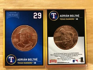 2018 Baseball Treasure MLB Mounted Coins #NNO Copper Adrian Beltre - Picture 1 of 1