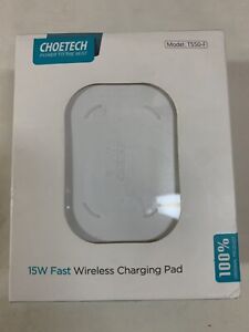 Choetech 5-Coil Dual Wireless Charging Pad 10W Fast 2 In 1 Charger White T535-S