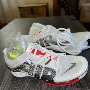 Size 5.5 - Nike Air Zoom Victory More Uptempo White University Red - Picture 1 of 8