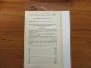 Govt Report Post Office Appropriation Bill - Report on the 1896 Fiscal Year#1056 - Picture 1 of 1