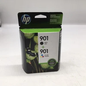 2019 Original HP 901 Schwarz und Dreifarbig Tintenpatronen Combo Pack CN069FN OEM - Bild 1 von 2