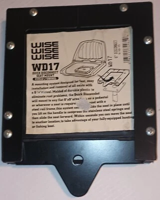 Soporte de asiento Wise Seats WD17 para asiento giratorio desconexión rápida montaje de asiento  Foto 1 de 2