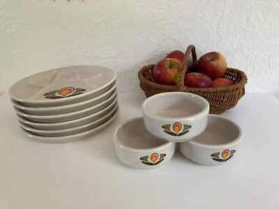 23 ⚜️ Ancienne Assiettes à Fondue Louisiane Faïence de St Amand France Vintage - Photo 1/4
