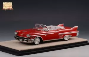 GLM 1:43 Scale Cadillac Series 62 Convertible Open Top Red 1958 - Picture 1 of 1