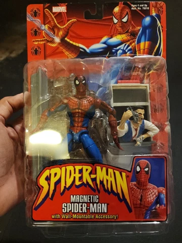TOY BIZ SPIDER-MAN MAGNETIC Figure  Jonah Jameson 2002 comic book action Figure Cover
