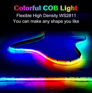 COB RGBIC ws2811 Addressable IC LED Streifen 720led/m Lichterkette Strip Dimmar  - Bild 1 von 16