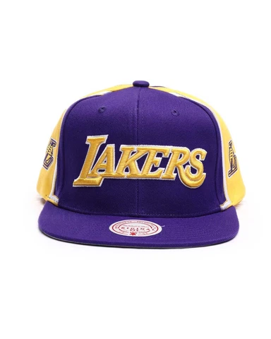 Mitchell & Ness Purple NBA Los Angeles Lakers Short Hook HWC Snapback Hat - OSFA Cover