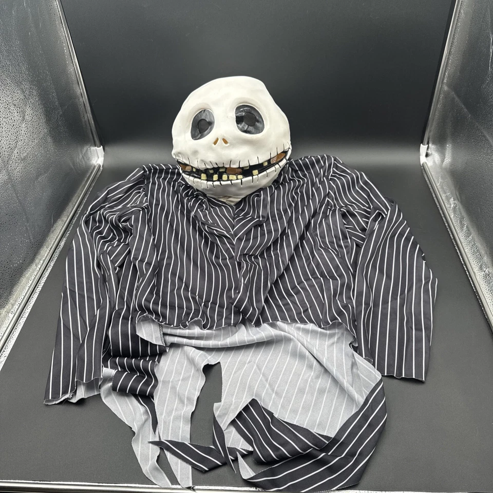 Jack Skellington Mask And Jacket Costume Disguise Halloween NBC  - SEE PICS - Image 1 of 4