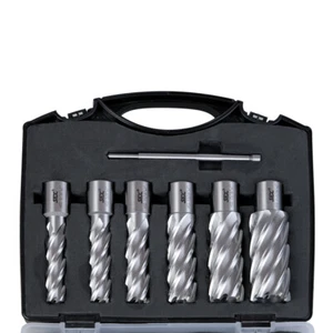 Broca magnética de vástago de 3/4" HSS cortadora anular de 2 piezas con 1 pasador - Imagen 1 de 12