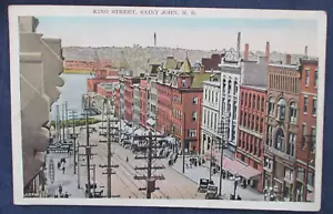 Postal de Saint John New Brunswick Canadá King Street 1934 - Imagen 1 de 2
