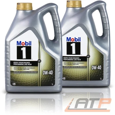 2x MOBIL 1™ 5L LITER FS 0W-40 MOTOR-ÖL MOTORENÖL - Bild 1 von 2