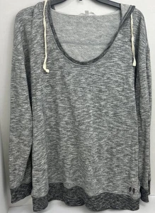 Victoria's Secret Hoodie Sweatshirt Pull Over Gray Pockets Soft Cotton Large L - Picture 1 of 5