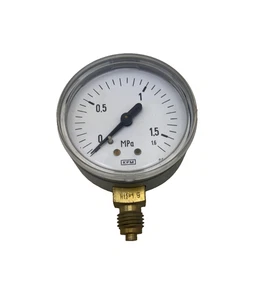 Manometer 0 - 16 bar senkrecht M12x1,5 Druckluft Rohrfedermanometer Ø 63mm - Picture 1 of 2