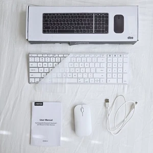seenda JP-064-2 Rechargeable wireless Keyboard Mouse Combo Apple Mac iPad IOS - Picture 1 of 9