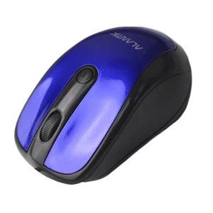 Wired USB Mouse Blue Plug and Play Windows Mac 1600DPI Universal - Picture 1 of 5