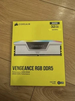 Corsair Vengeance RGB DDR5 32GB (2x16GB) 6200MHz CL36 – Gaming Speed Desktop RAM - Image 1 of 2