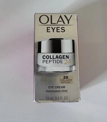 Olay Eyes Collagen Peptide 24 Max Eye Cream Fragrance Free 0.5oz / 15ml New - Image 1 of 2