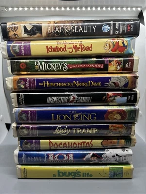 Disney VHS Movies Collection 101 Dalmatians Lady And The Tramp Black Beauty - Image 1 of 4