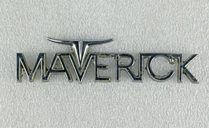 VTG 1970s Ford Maverick Metal Emblem Badge Nameplate D0DB-6242550-B - Picture 1 of 8
