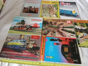 JOB LOT LIMA, FLEISCHMANN, JOUEF, OTHER CATALOGUES SOME PAGES MISSING RIPS (D49) - Imagen 1 de 16