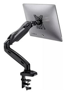 XZJ-B1-BK Support de moniteur à bras unique noir inclinable et rotatif écran large 15-27" NEUF - Photo 1/6