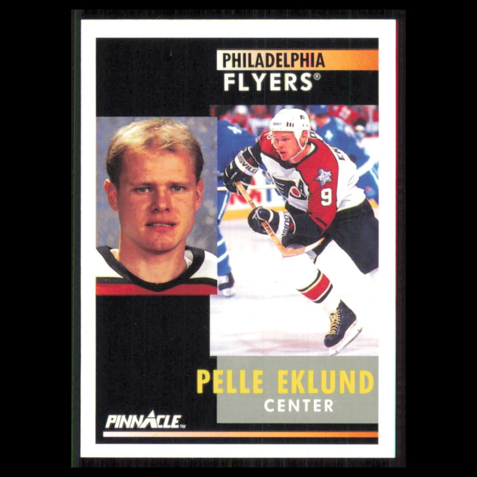 Pelle Eklund #134 1991 Pinnacle Philadelphia Flyers Hockey Card NHL NM - Image 1 of 3