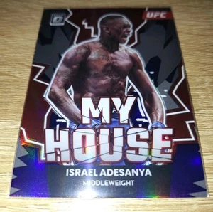 Panini Donruss Optic Prizm UFC Israel Adesanya My House Purple Flood #6 2023 - Imagen 1 de 4