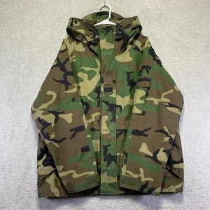 Military Cold Weather Parka Jacket Mens Large Camouflage M-65 Style Nylon - Picture 1 of 13