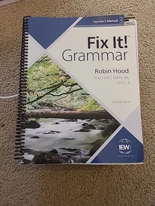 Fix It! Grammar: Robin Hood, Teacher's Manual Book Level 3 by Pamela White - Picture 1 of 2