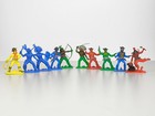 10 Stk. Western Germany Indianer Action Figuren Sammlung Konvolut BRD