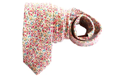PINGÜINO CORBATA HOMBRE MARFIL/FLORAL Ancho: 2.25" Largo: 60" Foto 1 de 3