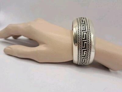 BRACCIALE Vintage SCHIAVA IN ARGENTO 935 SILVER BRACELET  - Immagine 1 di 4