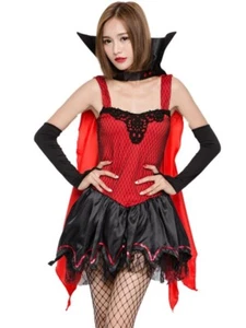 Batty Vampire Fancy Dress Costume UK 8 - Picture 1 of 4