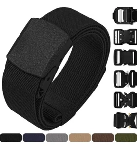 TECEUM Tactical Belt Heavy-Duty Quick Release Utility Black Size Medium 36”-42” - Picture 1 of 10