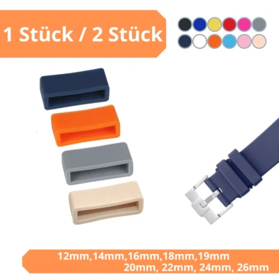 Uhrenarmband Schlaufen Keeper Ersatzschlaufen für Kautschuk & Silikon Armbänder - Bild 1 von 3