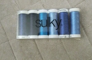 Sulky Embroidery Thread 6 Pack - Picture 1 of 2