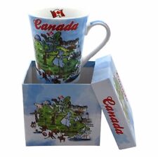 Canada Carte Porcelaine Tasse à Café Mitgift (Dot) Boîte Collage ( Pcf )
