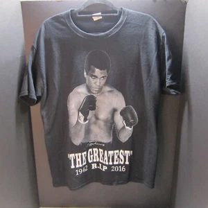 Muhammad Ali "The Greatest" 1942-2016 R.I.P  Black T-Shirt Size Large - Picture 1 of 2