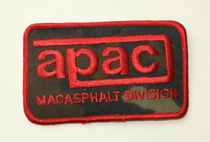 1990s APAC MacAsphalt Division Asphalt Road Pavement Florida Camo Patch New NOS - Bild 1 von 3
